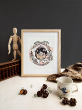 Load image into Gallery viewer, Ready to Hang Framed Print (with a Locally Made Frame) &#39;Ayako &amp; Mujina&#39;

